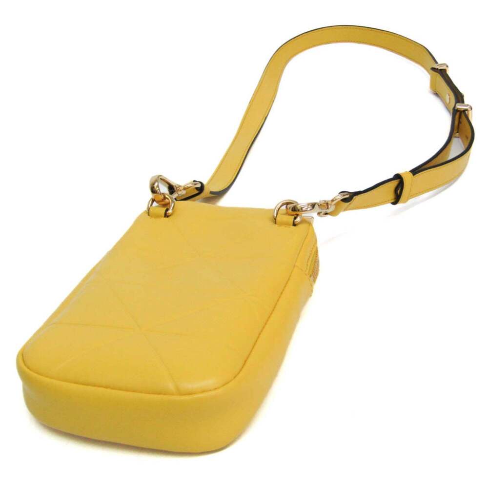 PRADA Yellow Leather Shoulder Bag - Picture 2 of 10
